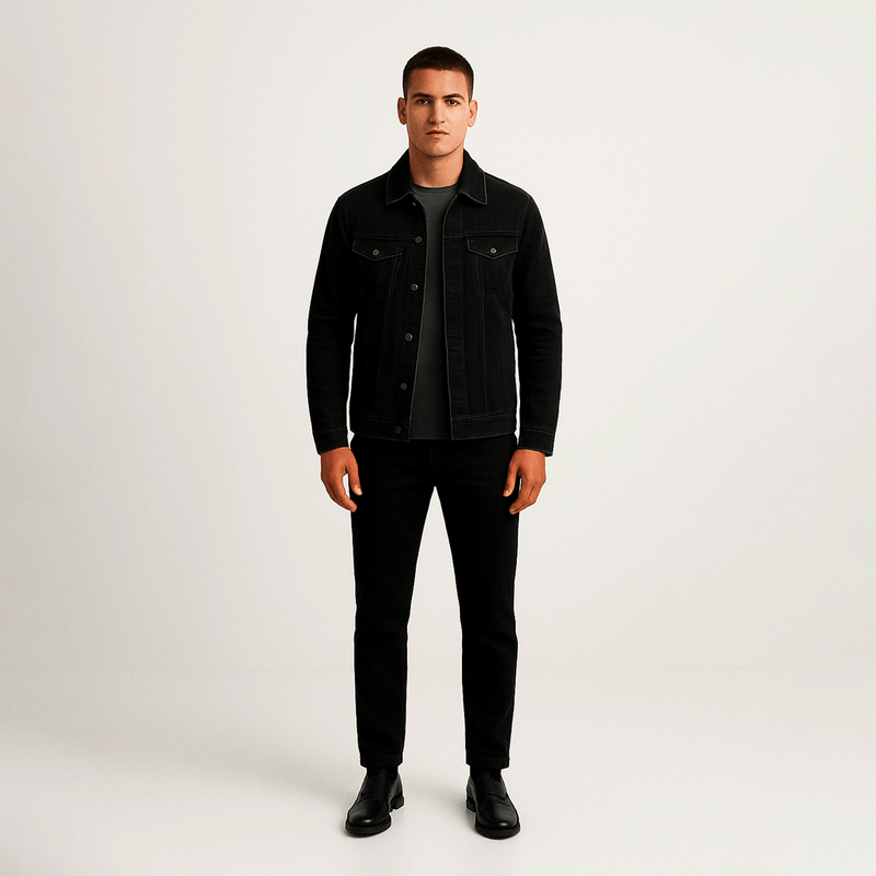 Jaqueta Jeans Masculina Slim