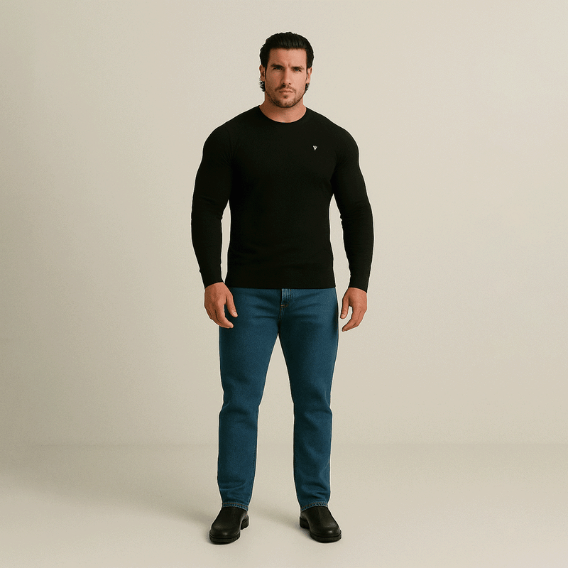 Suéter Masculino em lã Superfina